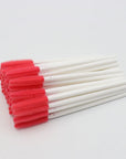 Disposable Silicone Mascara Wand Brushes – 100-Pack Eyelash Extension Spoolie Set