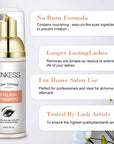 Lash Extension Mousse Shampoo – Super Concentrate Foaming Cleanser with Brush Set