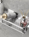 Bathroom Shower Storage Rack – 30-50cm Silver Space Aluminium Shampoo Holder Shelf
