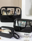 Translucent Waterproof Toiletry Bag – Travel Organizer for Men & Women