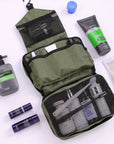 Large Foldable Hanging Toiletry Bag – Waterproof Travel Organizer