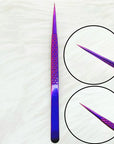 False Eyelash Tweezers – Curved Strip Lash & Eyebrow Hair Clip for Nail Art & Makeup