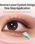 High-Precision Flat Mouth Eyelash Tweezers – Slender Ergonomic Grafting Tool for Under Eye & Chin
