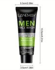 Men's Volcanic Mud Face Wash – Deep Pore Cleansing Oil Control & Exfoliating