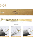 DIYDAY Anti-Slip Fiber Tip Eyelash Extension Tweezers – Precision Stainless Steel Tool