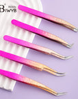 IWYBBeauty Colored Eyelash Extension Tweezers – High-Precision Anti-Static Stainless Steel