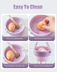 All-in-One Makeup Brush Cleaner Bowl – Wash, Dry & Storage Rack for Brushes & Sponges