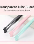 High-Precision Flat Mouth Eyelash Tweezers – Slender Ergonomic Grafting Tool for Under Eye & Chin
