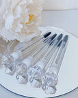 20-Pack Diamond Lash Spoolie Brush – Disposable Eyelash Mascara Wand in Tube