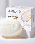 BIOAQUA White Rice Facial Soap – Moisturizing Oil Control Foam Face Wash & Body Bar