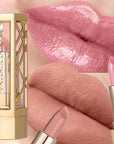 Luxurious Hollow Out Lipstick – Matte Pearlescent Glitter Velvet Waterproof Lip Gloss