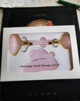 Jade Roller & Gua Sha Facial Tool Set – Reduces Puffiness for Face, Neck & Eyes