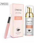 Lash Extension Mousse Shampoo – Super Concentrate Foaming Cleanser with Brush Set