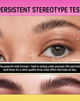 Brow Lamination Gel with Comb – Strong Hold Clear Eyebrow Glue for Defined Brows