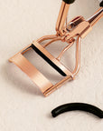 Portable Eyelash Curler with 15 Silicone Pads – Stainless Steel Extension & Curling Tool