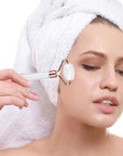 Natural Jade Eye & Face Roller Massager – Mini Portable Skincare Tool