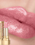 Luxurious Hollow Out Lipstick – Matte Pearlescent Glitter Velvet Waterproof Lip Gloss