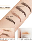 1PC Eyebrow Gel Pen with Angled Brush - Quick-Dry, Long-Lasting, Natural Shaping & Filling for All Skin Types, Waterproof