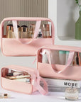 Translucent Waterproof Toiletry Bag – Travel Organizer for Men & Women