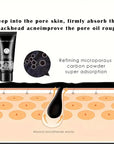 Bamboo Charcoal Black Peel-Off Mud Mask – Deep Pore Cleansing Moisturizing Face Mask for Oily Skin