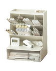 Acrylic Makeup Organizer & Brush Holder – Vanity Countertop Cosmetic Storage