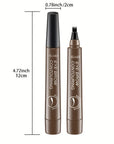 Waterproof Microblading Eyebrow Pencil – 4-Split Head Brow Pen in 5 Colors