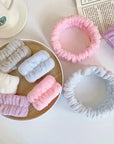 Face Wash Wristband & Headband Set – Absorbent Waterproof Wristbands for Women