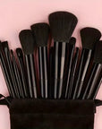 Professional Makeup Brush Set – Multi-Color Complete Cosmetic Brush Collection with Bag