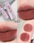 Gege Bear Velvet Matte Lip Mud – Waterproof Non-Stick Coral Red & Nude Lip Tint