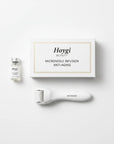 Facial Microneedle Roller Set – 0.25mm Derma Roller with Hyaluronic Acid Serum
