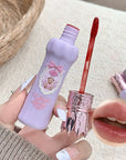 Gege Bear Velvet Matte Lip Mud – Waterproof Non-Stick Coral Red & Nude Lip Tint