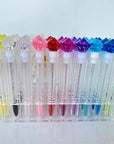 20-Pack Diamond Lash Spoolie Brush – Disposable Eyelash Mascara Wand in Tube