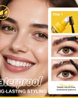 Rave Lady 3-Piece Brow Styling Glue Set – Waterproof Long-Lasting Clear Eyebrow Gel