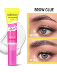 Brow Lamination Gel with Comb – Strong Hold Clear Eyebrow Glue for Defined Brows