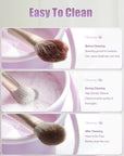All-in-One Makeup Brush Cleaner Bowl – Wash, Dry & Storage Rack for Brushes & Sponges