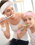 Face Wash Wristband & Headband Set – Absorbent Waterproof Wristbands for Women