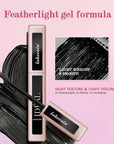 Lakerain Lengthening Volumizing Mascara –ан-Shaped Long-Lasting Clump-Free Lashes