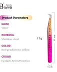 IWYBBeauty Colored Eyelash Extension Tweezers – High-Precision Anti-Static Stainless Steel