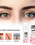 Eyelash Extension Shampoo Kit – 100ml Foaming Lash Cleanser with Brush & Mascara Wand