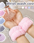 Microfiber Wrist Washband Belt – Absorbent Face Wash Wristband to Prevent Wetness