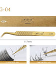 DIYDAY Anti-Slip Fiber Tip Eyelash Extension Tweezers – Precision Stainless Steel Tool