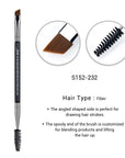 Jessup Ultra-Thin Eyebrow Brush – Precision Tapered Lash Line Makeup Brush (S142)