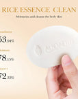 BIOAQUA White Rice Facial Soap – Moisturizing Oil Control Foam Face Wash & Body Bar