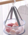 Makeup Brush Cleaning Set –silon Folding Wash Tool, Powder Puff Cleaner & Drying Basket