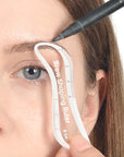 Brow Mapping Ruler & Eyebrow Shaping Stencil – 1-Minute Microblading Design Tool