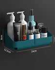 No-Drill Bathroom Shower Shelf – Wall-Mounted Shampoo & Spice Rack Organizer