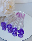 20-Pack Diamond Lash Spoolie Brush – Disposable Eyelash Mascara Wand in Tube