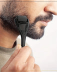 Men's Beard Growth Roller Kit – Microneedle Roller with Nourishing Anti Hair Loss Serum