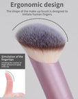 MAANGE Angled Foundation & Concealer Brush – Soft Oblique Buffing Makeup Tool