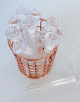 20-Pack Diamond Lash Spoolie Brush – Disposable Eyelash Mascara Wand in Tube